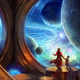 “All the Worlds to See” by Julie Dillon (2015) via Kickstarter